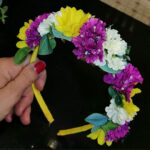 Diadema en flor artificial